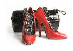 Totally Geeky or Geek Chic? Stereo Stilettos