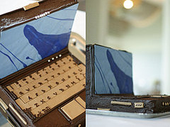 The Chocolate Laptop Wedding Cake