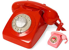 Love It or Leave It? Retro Red and Pink Telephones Love It or Leave It? Retro Red and Pink Telephones