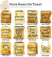 Website of the Day: Your Name On Toast
