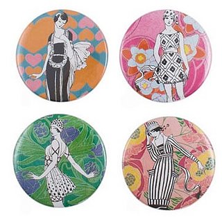 Fabworthy: Mod Girl Mini Mirrors 