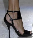 The Look For Less: Gucci Black Patent Sandals The Look For Less: Gucci Black Patent Sandals