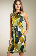 Fab Finger Discount: Maggy London Print Charmeuse Halter Dress 