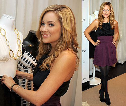 Lauren Conrad promotes her new line at Holt Renfrew in High Waisted Skirt
