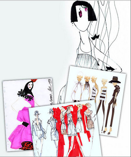 On Our Radar: Style.com Auctions Fashion Illustrations