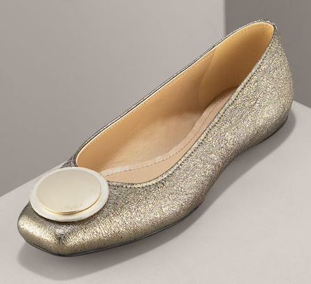 Guess Who Designed These Golden Ballet Flats? Guess Who Designed These Golden Ballet Flats?