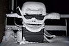 It's a Bird! It's a Skull! It's . . . a Gas Grill Covered in Snow?
