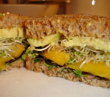 'Wich of the Week: Avocado and Mango With Cilantro-Lime Mayonnaise 'Wich of the Week: Avocado and Mango With Cilantro-Lime Mayonnaise
