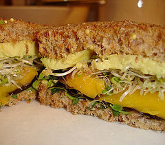 'Wich of the Week: Avocado and Mango With Cilantro-Lime Mayonnaise 'Wich of the Week: Avocado and Mango With Cilantro-Lime Mayonnaise