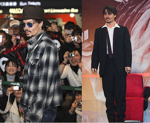 Johnny Depp at Sweeney Todd Premiere in Japan