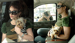 Britney Poses With Her Glasses and Babies