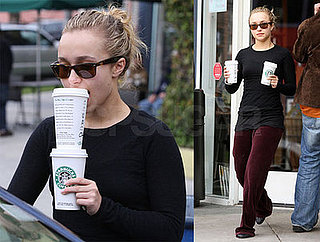 Hayden Panettiere Gets Coffee