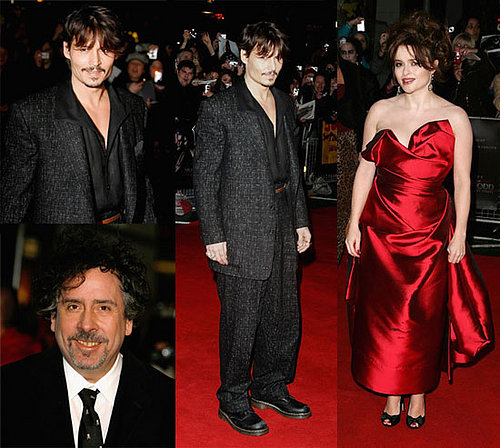 Johnny Depp at the Sweeney Todd Premiere in London