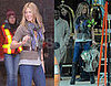 Jennifer Aniston and Aaron Eckhart on the Set of Traveling