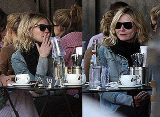 Kirsten Dunst Goes With a Liquid (and Smoke) Lunch
