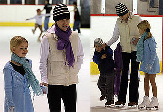 Reese Witherspoon Ice Skating with Ava and Deacon