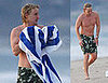 Owen Wilson Goes for a Swim in Malibu
