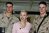Scarlett Johansson Greets Marines in Kuwait