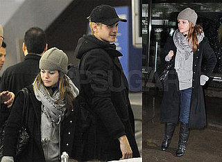 Rachel Bilson and Boyfriend Hayden Christensen at the Airport