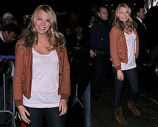 Gossip Girl Blake Lively on David Letterman