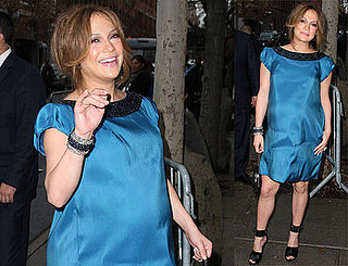 Jennifer Lopez Super Pregnant at Fashion Week