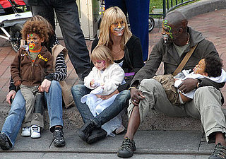 Heidi, Seal, and All the Kiddies Are Face-Paint Disney Fanatics