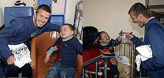 David Beckham Visits With Sick Kids in a Hospital in China