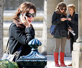 Maggie and Her Mom Stroll the Streets of Paris