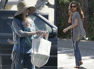 Keri Russell and River Deary Running Errands in LA