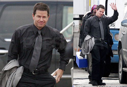 Mark Wahlberg on the Set of Max Payne in Toronto