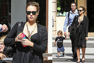 Jessica Alba Has a Little Practice Mommy Time