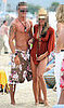 Celebrity Couples in Bikinis on the beach