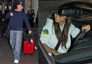 Nick and Vanessa Just Rolling (Their Luggage) Along