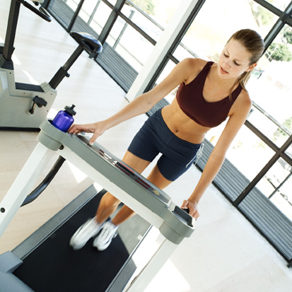 Treadmill Walking and Running Uphill Workout