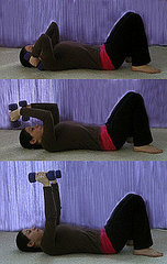 Get Lifted: Tricep Presses on Your Back Get Lifted: Tricep Presses on Your Back