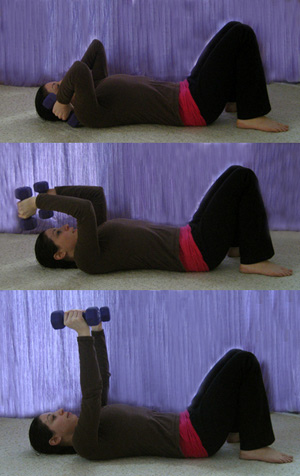 Get Lifted: Tricep Presses on Your Back  