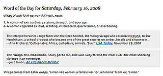 Dictionary Word of the Day Is Virago