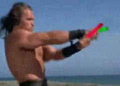 Arnold Schwarzenegger Has Glow Sticks