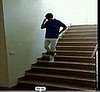 Guy Glides Down the Stairs