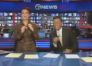 News Anchor Caught With Her Hand Down Her Shirt