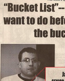 College Dude Has a Sexy "Bucket List" Wish