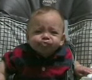 Baby Tastes Pear For the First Time