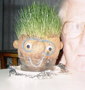 Grandpa Looks Like Chia Head