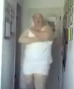 Dude Dances For Web Cam