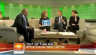 Meredith Vieira Gives a MacBook Air Some Lovin' 