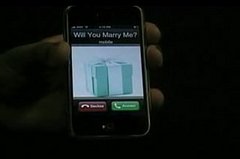 Man Proposes to Woman with iPhone