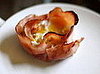 Kitchen Experiments: Baked Egg in a Ham Shell
