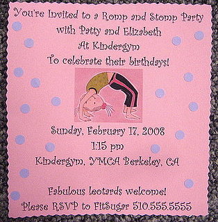 Come Party With Me: Little Girl's Birthday — Invite