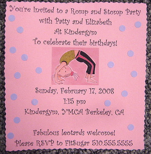 Come Party With Me: Little Girl's Birthday — Invite