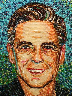 George Clooney's Face Re-created Using 10,000 Jelly Beans